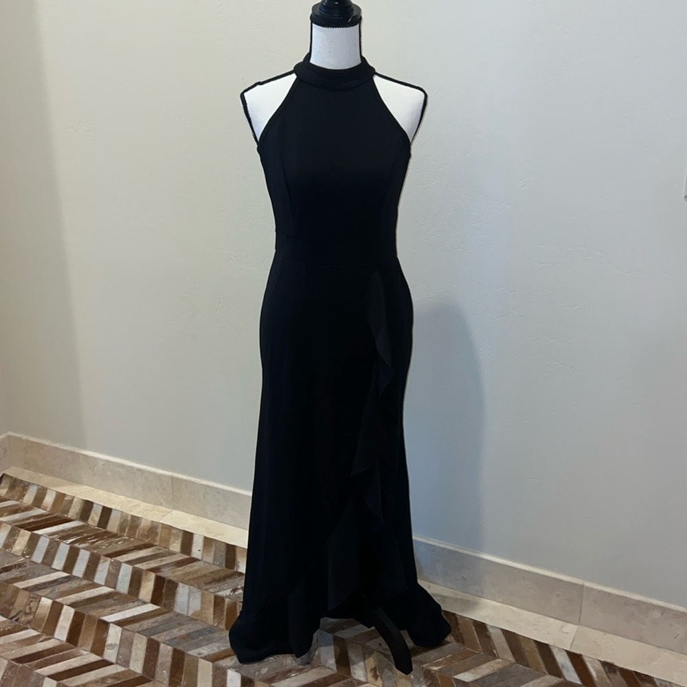 🆕 Women's High Neck Split Bodycon Mermaid Evening Cocktail Long Dress - Picture 5 of 7